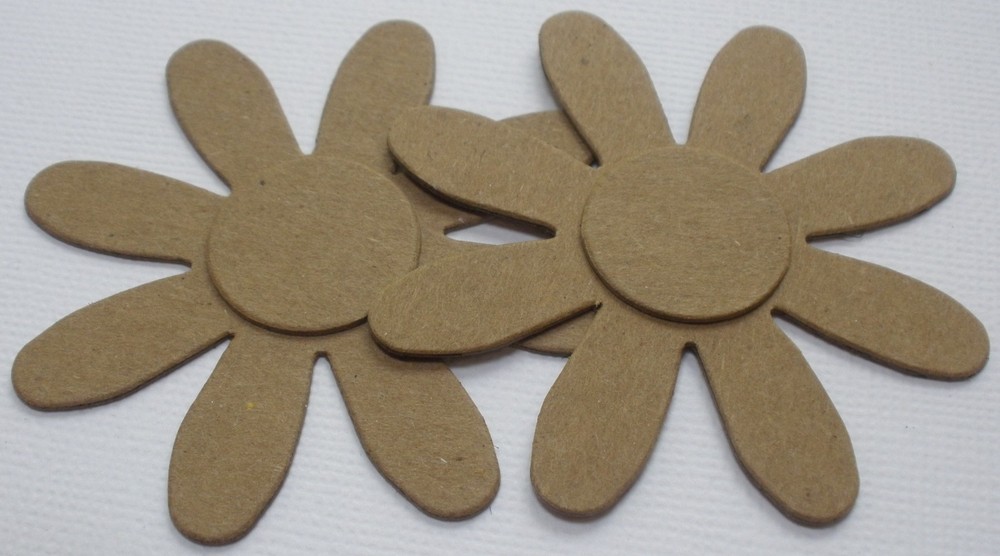 {4} DAiSY – Bare Flower Chipboard Die Cuts – Embellishment – 2 1/4″