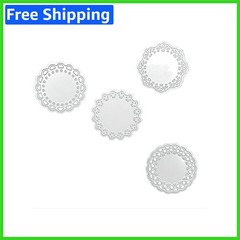 High-Quality Carbon Steel Die Cuts – 4 Decorative Lace Borders for Card Making
