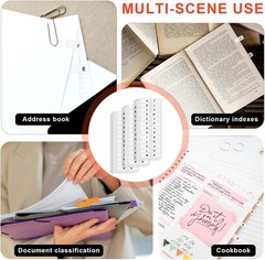 A-Z Letters Tabs Sticky Alphabet Tabs Self Adhesive Page Tabs Indexes for Books
