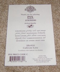 PSX Designs Sticker Sheet ~ Cultivate Love….Gardening Tools & Flowers
