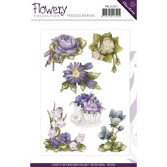 New Find It Trading Clear Rubber Stamp set FLOWERY FLOWERS SPRING free USA ship