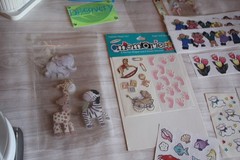 Frances Meyers provo craft & JoLees Stickers new baby lot animals die cut pastel