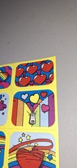 vintage Stickers Yellow Rainbows Items Hearts Rare 1 Sheet Star Bright