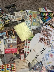 Scrapbooking Embellishments Mixed Lot Stickers, paper, borders. Crafts crafty.
