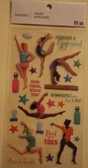 New Recollections scrapbook stickers GYMNASTICS balance beam FLOOR stuck landing