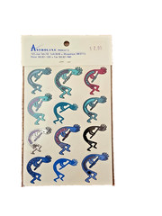 Sealed NIP Vintage Astroline Southwest Stickers – Foil Kokopelli – 2 sheets