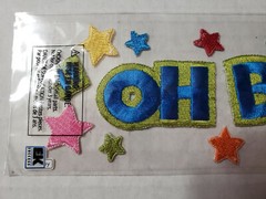 NIP Disney Embroidered Stickers Mickey Mouse Oh Boy Disneyland Disney World