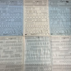 Letraset Premier Lightline Upper & Lower Case 120pt- 6 Sheets LG 101 LG 102