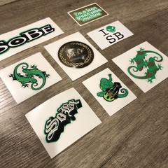 Vintage Sobe Stickers Lizard Original Decals Skateboard Motorcycle Bike Y2K 90s