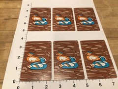 Duck Playing Cards 6 ATC Swaps/Junk Journals/Scrapbooks/Crafts