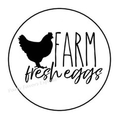 FARM FRESH EGGS ENVELOPE SEALS LABELS STICKERS PARTY FAVORS