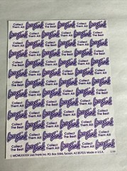 Lisa Frank Vintage Halloween Sticker Sheet ghosts animals s199