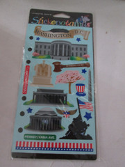 1 PK Stickopotamus Assted. Washington, DC Stickers, New 1 Sheet