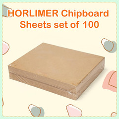 100 Pack 8.5X11 Chipboard Sheets, Kraft Cardboard for Shipping, Scrapbooking, DI