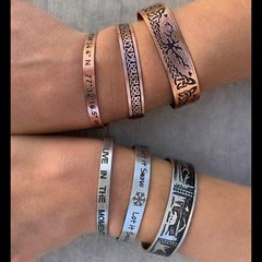 Bracelet Stamping Kit – Aluminum & Copper Blanks w/Bending Bar for Jewelry St…