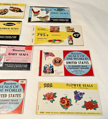 VTG 1960s Eureka, Dennison Gumming Seals Books Variety Themes Lot of 15