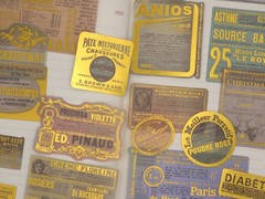 Vintage advertisement gold foil Washi Stickers | poster ads sticker washi stick