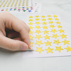 3000 Count Foil Star Stickers for Kids Reward 60 Sheets Small Self-Adhesive Shin
