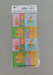 4 Packages Hallmark Stickeroni Easter Stickers Fuzzy 112 Total Stickers #3443
