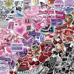 200Pcs Y2K Stickers, Cool and Trendy 2000s Aesthetic Stickers, Cute Vintage V…