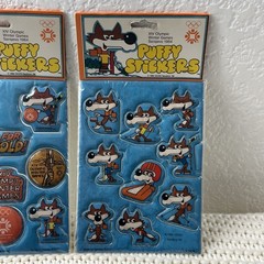 3-1984 Sarajevo Vtg Winter Olympics XIV Puffy Stickers Rare Pack Sealed Mint!