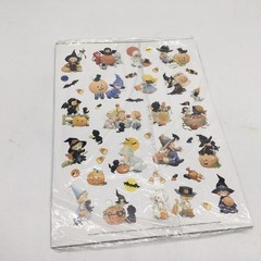 120 Vtg Ruth Morehead Current Teenie Halloweenies Halloween Stickers 3 Sheets