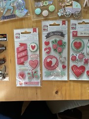 Scrapbook 3 D Stickers Lot Jolee’s Soft Spoken Recollections K & Co More New