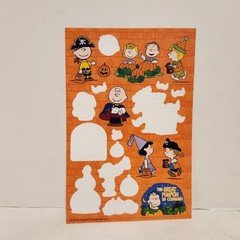 PEANUTS Thanksgiving & HALLOWEEN Mixed Stickers Sheets Lot, Holiday Snoopy
