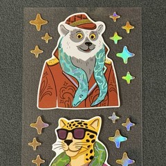 Pipsticks LIMITED EDITION Kids-Apr. 2026 “Snaked-In-Style” Sticker Sheet (2x8in)
