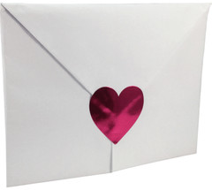 Heart Stickers | 1.5″ Inch Wide – 500 Pack | Pick One Color