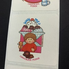 Vtg 80s Stickers Scratch Sniff Toymaker Cabbage Patch Kids Chocolate Fudge