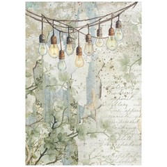 Stamperia Rice Paper- Herbarium Silvae A6 Backgrounds, DFSAK6048