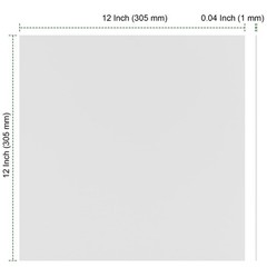 50 Sheets White Chipboard, 12 x 12 Inch, 1MM Thick, Cardboard, Scrapbooking