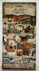 Tim Holtz Idea-ology Curiosities Sticker Book Retired Gothic Apothecary 2019
