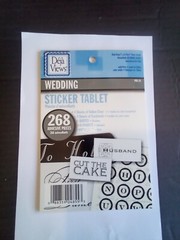 Deja Views Stickers Tablet – Wedding – 268pcs Letters, Quotes, Word Tiles