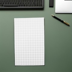30 Sheets Round Stickers Printable Writable Labels Adhesive Circle Dot