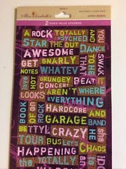 Miss Elizabeth’s HYPER WORDS 100+ Value Stickers Acid Lignin Free Made in USA