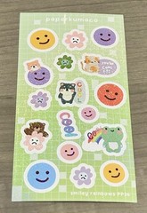 NEW PaperKumaCo “Smiley Rainbows” 🌈 Sticker Sheet Paper Kuma Co Stickers