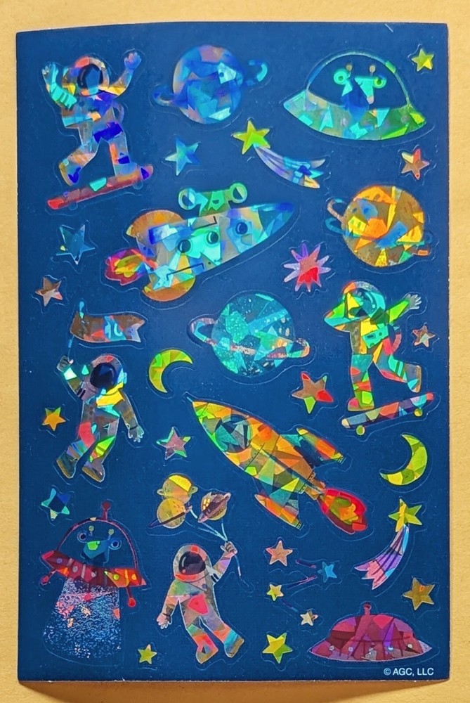 Space Exploration Scrapbooking Sticker Single Sheet