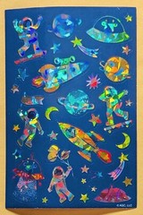 Space Exploration Scrapbooking Sticker Single Sheet