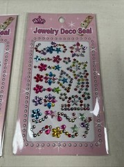 Gem Stickers Rhinestones 3D Self Adhesive Craft Scrap Book Cellphones 3 Patterns