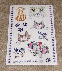 PSX Designs Sticker Sheet ~ Kitty Cats .