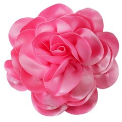 Big Flower Dainty Satin Fabric Rose Flower Brooches Large Rose Flowers Satin …