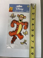 Disney TIGGER Butterflies 3-d Puffy Sticker Large Sandylion Vintage 🧡New