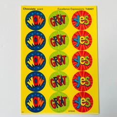 TREND Scratch n Sniff Scented Sticker LOT Blueberry Popcorn Grape Chocolate NEW
