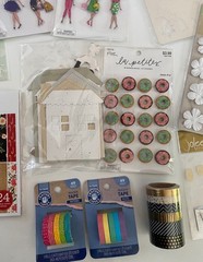 Huge Mixed Scrapbooking Em2 Lot Embellishments Doodlebug Ribbon Disney Flowers