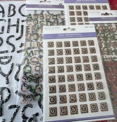 #310 – 7 PACKAGES ALPHABET LETTERS LARGE & MEDIUM FLAT & 3D STICKERS