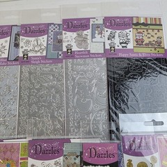 LOT of 18 Hot Off The Press Dazzles Stickers Variety Transers Nature Holiday NEW
