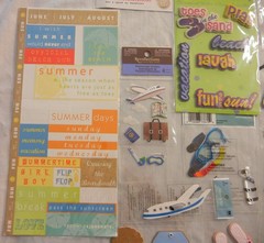 Lot of Vacation Theme Stickers for Scrapbooking, Journal & Greeting Card Making