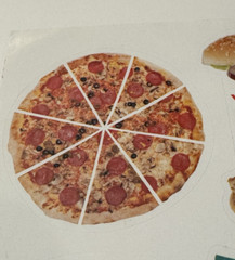 Horizon Group USA Stickers Pizza Burger Taco Soda Pop Donut 69997 Unused 2016